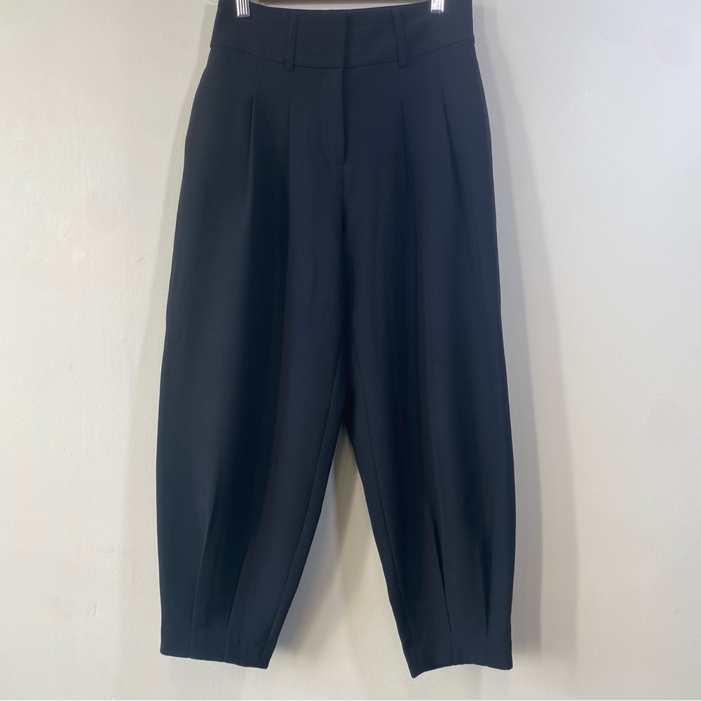 Express Ankle High Rise Black Tailored Pants